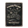 Lifestyle | Goodyear Goodyear Tin Sign (15 X 20 Cm) "Motorcycle"