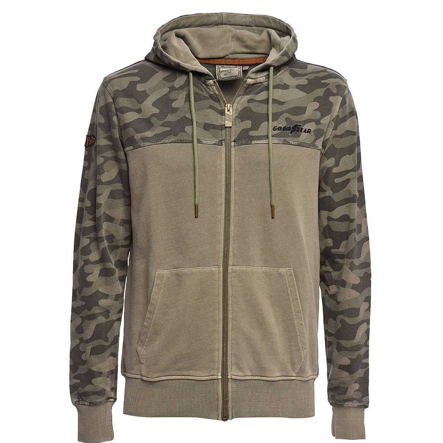 Hoodies & Sweaters | Goodyear Goodyear Men'S Hooded Sweatjacket "Stevens"