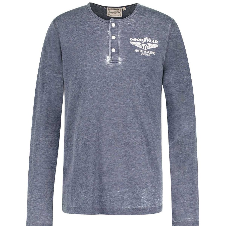 T-Shirts & Long Sleeves | Goodyear Goodyear Men'S Henley Shirt "Harvey"