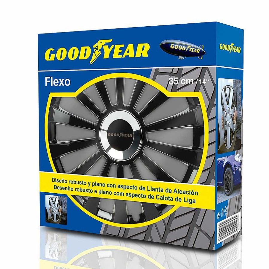 Exterior Fittings | Goodyear Goodyear Wheel Trim Flexo 14'' (Set Of 4 )